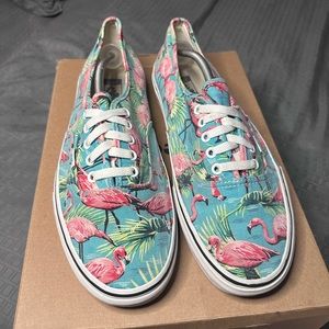 Vans Authentic Van Doren Pink Flamingo Skate Shoes Size 13